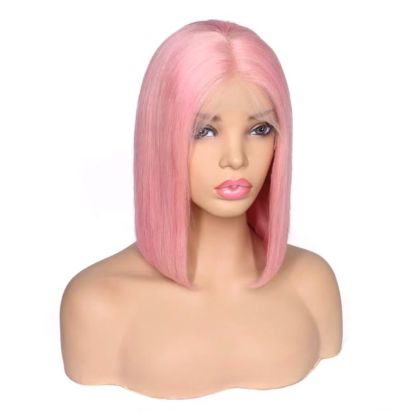 Pink Brazilian Lace Front Wig 180% Density