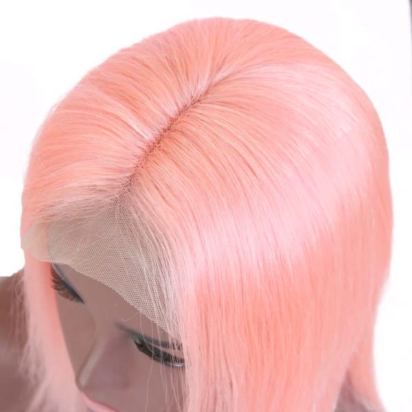 Pink Brazilian Lace Front Wig 180% Density