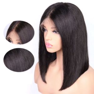 Brazilian Lace Front Bob Wig Natural Black [short wig]-Hairstyle360