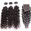 Water Wave Brazilian Hair With Closure[12a grade] remy