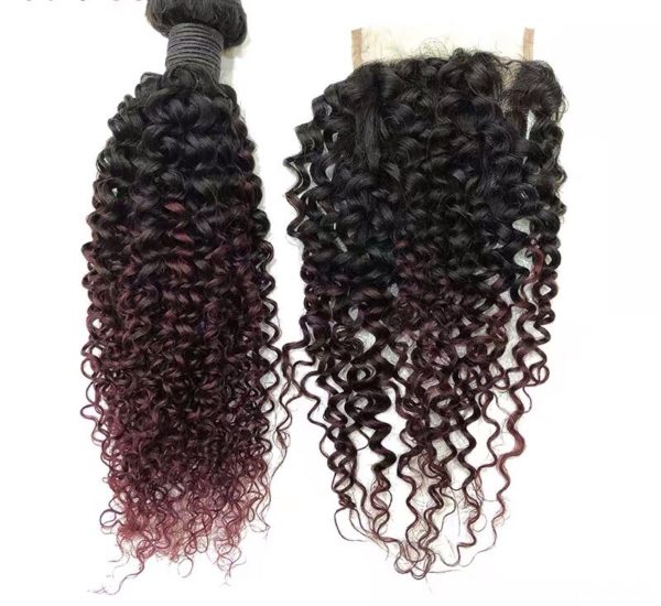 10a Wine Colour 1B/99J Brazilian Jery Curl 4