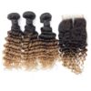 10a Deep Wave Brazilian Virgin Human Hair +Closure