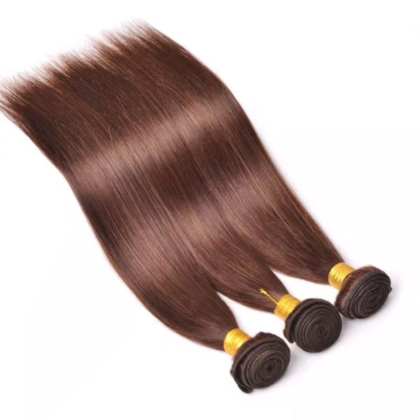 10a Brown Brazilian Straight Hair with closure 1