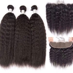 Kinky Yaki Straight Brazilian Bundle