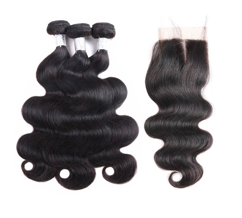 10A Brazilian Body Wave Bundles With Closure - Hairstyle360 London