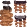 10A Ombre Brown Color Body Wave Brazilian Virgin Human Hair