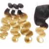 10A Brazilian Ombre Body Wave Human Hair T1B/27(set)