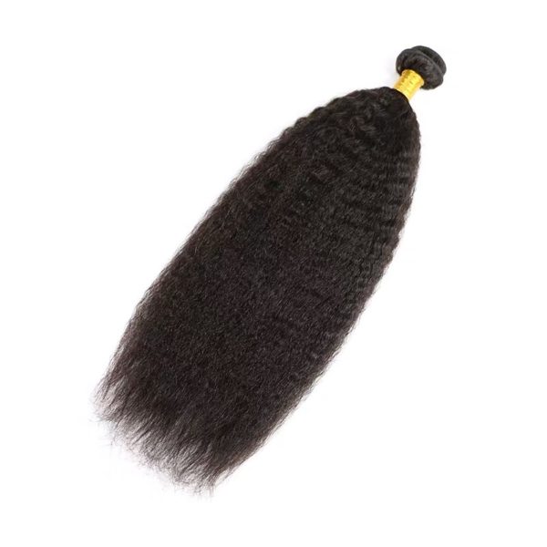 10A Kinky Straight Peruvian Virgin Human Hair With Closure