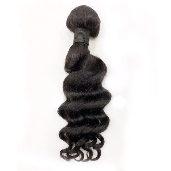 12A Loose Deep Wave Brazilian Virgin Human Hair With Closure