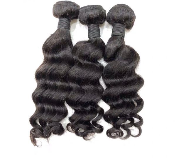 12A Loose Deep Wave Brazilian Virgin Human Hair With Closure