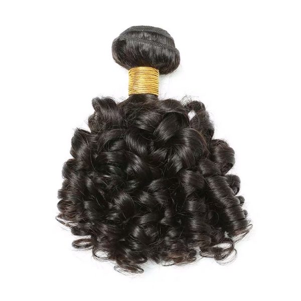 12A Natural Color Brazilian Virgin Human Hair Bouncy Curl