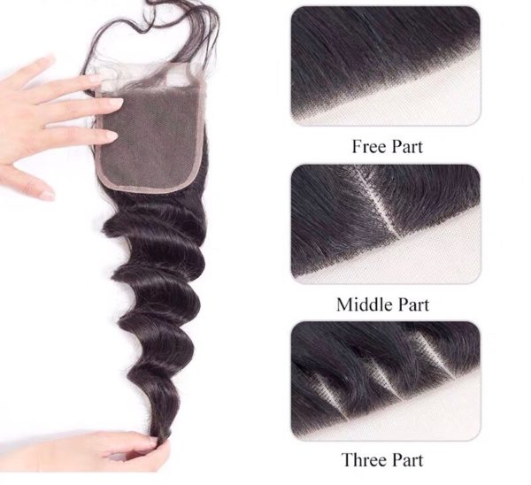 12A Loose Wave Brazilian Virgin Human Hair With 4*4 Closure