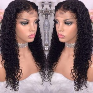 12a Peruvian Kinky Curly Frontal Lace Wig