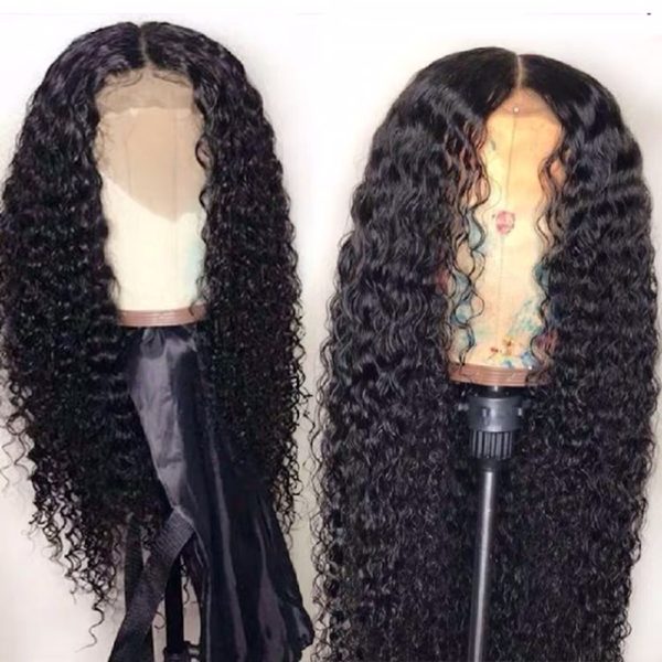 10A Peruvian Kinky Curly Frontal Lace Wig