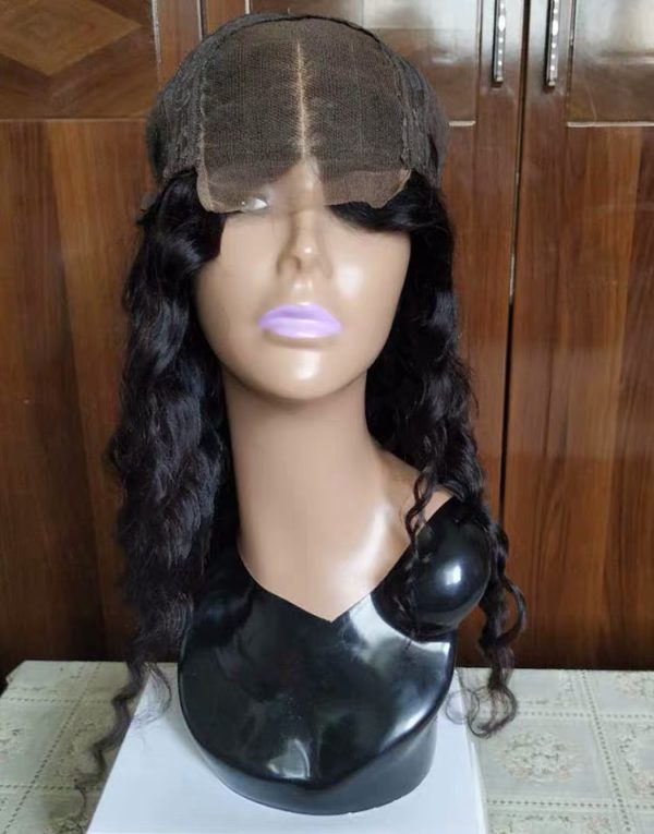 10A 100% human hair deep wave 4x4 lace wig