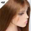 Brown Colour 4*4 Front Lace Virgin Human Hair Wig