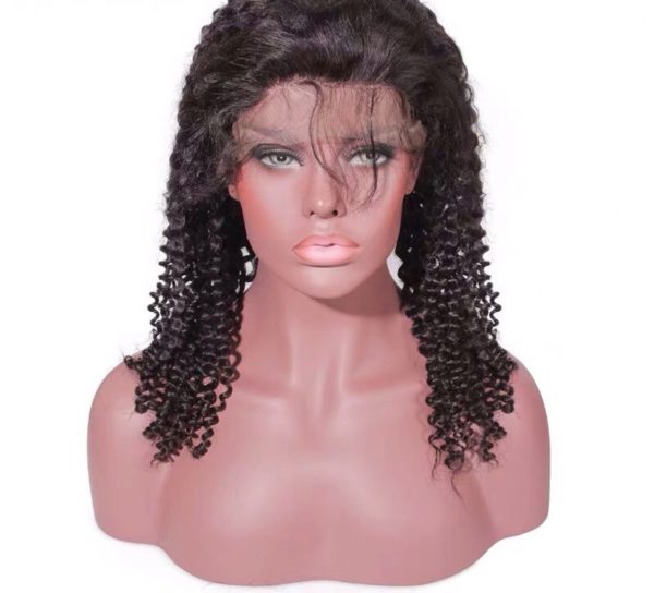 13*6 Brazilian Human Hair Afro Kinky Curl Lace Front Wig Cap