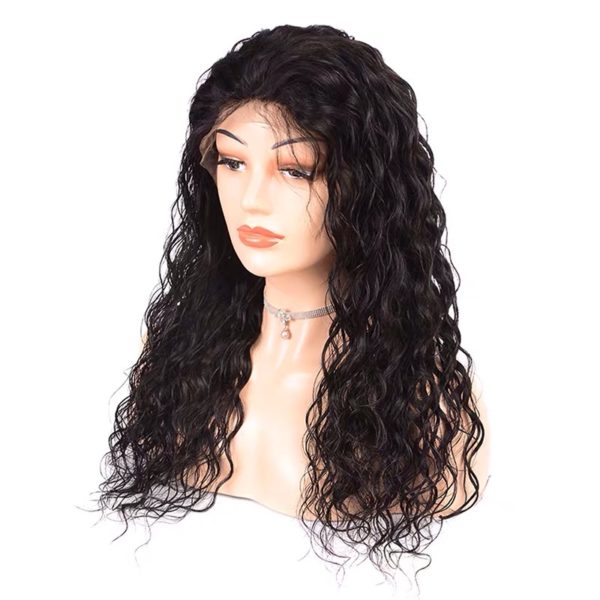 10A Brazilian Human Hair Natural Wave Curly Lace Frontal Wig