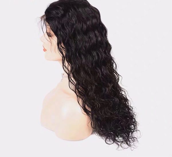 10A Brazilian Human Hair Natural Wave Curly Lace Frontal Wig