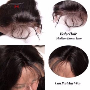 Brazilian Yaki Straight  Lace Front Wig