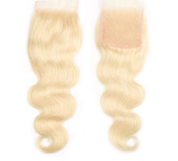 Peruvian Body Wave 613 Blonde Bundle With Closure[100% Human Hair]