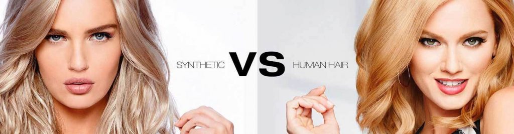 difference between synthetic and huma hair