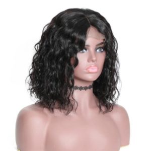 Brazilian water wave bob curly wig 180% density